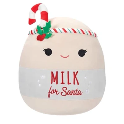 Image of Squishmallows Official KellyToy Christmas 2023 Choose 5 inch or 8 (Arlene Milk for Santa, Inch), (SQXM23)