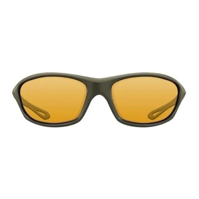 Image of Korda Sunglasses Wraps Matt Green Frame/Yellow Lens