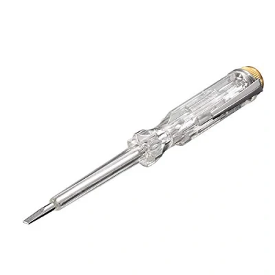 Image of Eightwood Pen Electric Tester Mains Screwdriver Electrical Neon 220V Voltage with 100 500 Bulb Probe