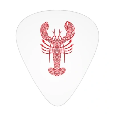 Image of Yifhdes Tribal Maine Lobster Guitar Picks 12 Pack For Electric Acoustic Mandolin Bass 3 Thickness Plectrums Thin/Medium/Heavy Players