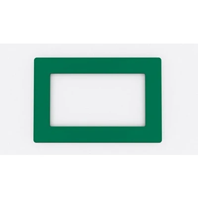Image of Focus Plastics DOUBLE LIGHT SWITCH SOCKET COLOURED ACRYLIC SURROUND FINGER PLATE HUGE COLOUR CHOICE (Green)