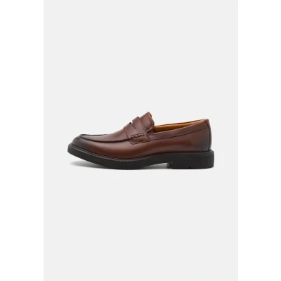 Image of ECCO Metropole London Slipons, Men&#039;s, Size: 5.5, Cognac Leather