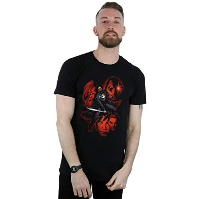 Image of Marvel Men&#039;s Blade Faces T Shirt Black Large