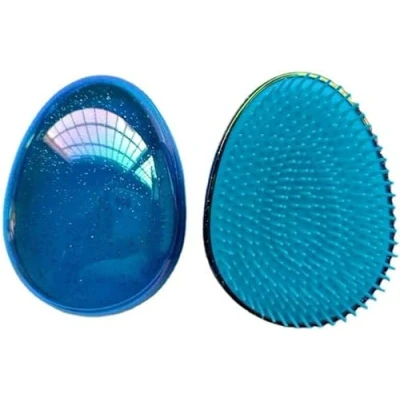 Image of VinBee Detangler Hair Brush for Women, Girls and Kids Mini Hairbrush Wet &amp; Dry Comb Compact（Starry Sky Blue）