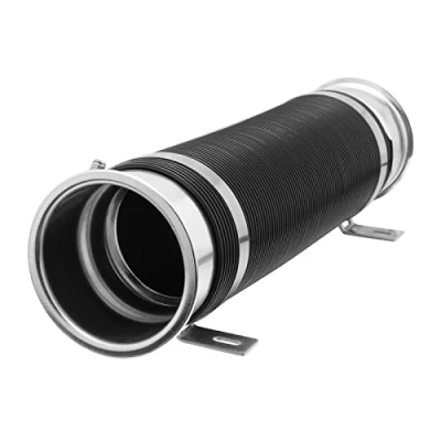 Image of Skyplanet Universal 3&quot;(76mm) Cold Air Intake Flexible Induction Pipe Hose Kit(Silver)