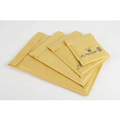 Image of 20 Mail Lite Gold A/000 Padded Bubble Envelope Jiffy (110mm x 160mm or 4.3&quot; 6.3&quot;)