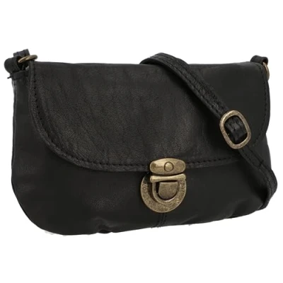 Image of Gusti Rona Leather Shoulder Bag Leisure Small Women&#039;s Vintage Leather, black, Onesize