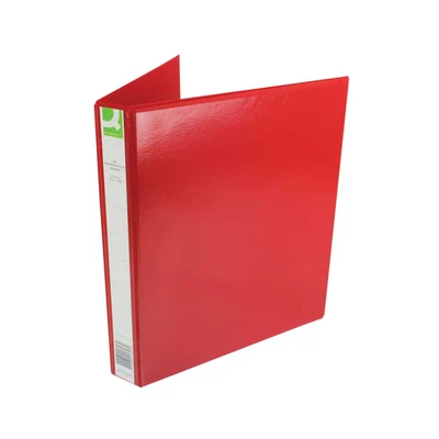 Image of Q Connect Presentation 25mm 4D Ring Binder A4 Red Pk 1 KF01326