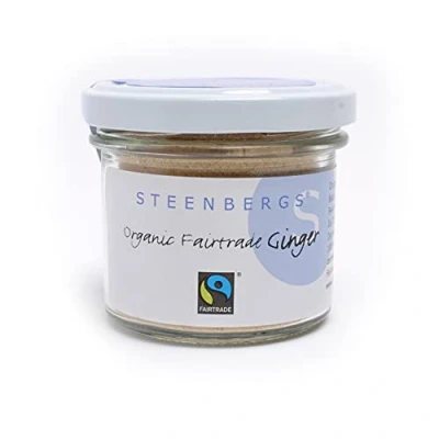 Image of Steenbergs Organic Fairtrade Ginger Ground Standard Jar 35g
