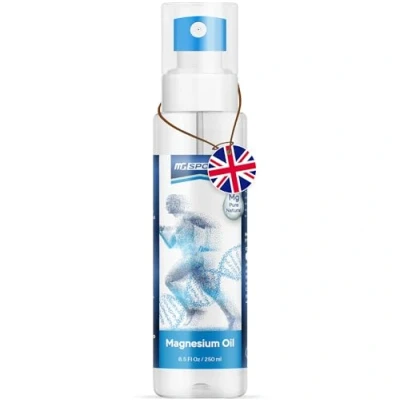 Image of High Absorption Pure Magnesium Oil Spray 250 ml 100% Chloride from The Dead Sea, Without Preservatives Supports Sleep, Muscle Recovery and Leg Cramps