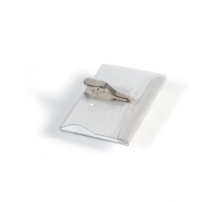 Image of Durable Crocodile Clip Name Badge 55x90mm (25 Pack)