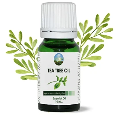 Image of NPOW Tea Tree Oil Essential Oils for Skin, Hair, Nails Acne, Pure Teatree Oil, Nail Fungus, 100% Face &amp; Hair Health 10ml