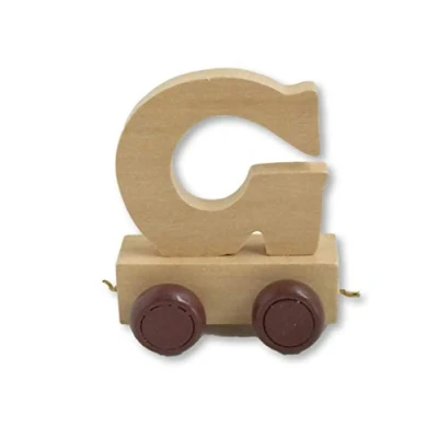 Image of Childrens Personalised Wooden Alphabet Letter Train A Z Name Set All Letters Available (LETTER G)