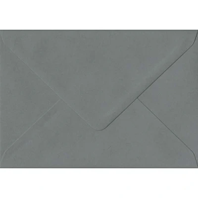 Image of Vintage Grey Gummed C6/A6 Coloured Envelopes 120gsm Paper 114mm x 162mm Pack of 50