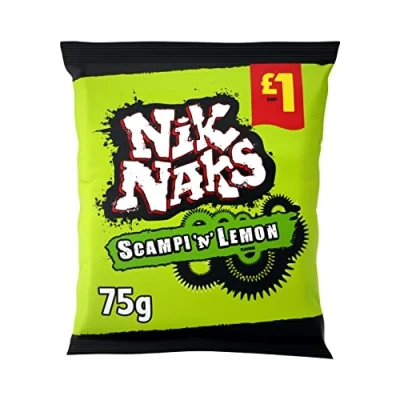 Image of Nik Naks Scampi &#039;n Lemon 20x75g £1 pmp