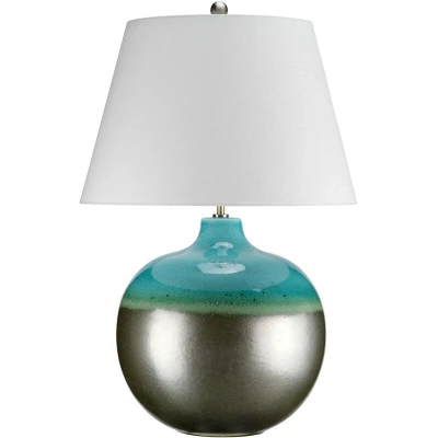 Image of Laguna 1 Light Table Lamp Graphite, Turquoise, E27