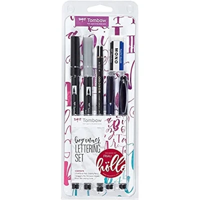 Image of Tombow Beginner Hand Lettering Set, black