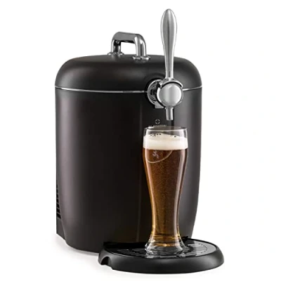 Image of Klarstein 6L Beer Dispenser, 65W Keg Machine, Quiet Pump Tap Mini Keg, 3 12C Range, Draft Machine w/Freshness &amp; Level Indicator LED, Draught for Home Pub Bar
