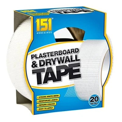 Image of 151 Diy Plasterboard White Strong Mesh Tape, 20 Metre Roll
