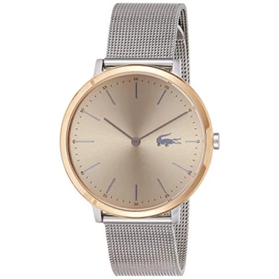 Image of Lacoste Analogue Quartz Watch for Women with Silver Stainless Steel Mesh Bracelet 2001002