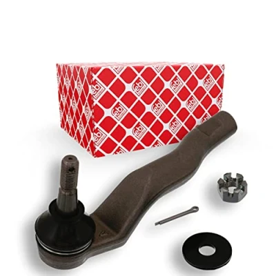 Image of 4547059105 Track rod end FEBI BILSTEIN 43221 Front Axle Left with crown nut and split pin