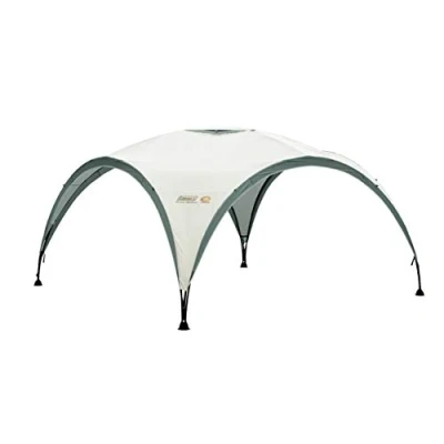 Image of Coleman Gazebo, Event Shelter for Garden and Camping, Sturdy Steel Poles Construction, Large Tent, Portable Sun with Protection SPF 50+, Grey/Green, L 3.6 x m