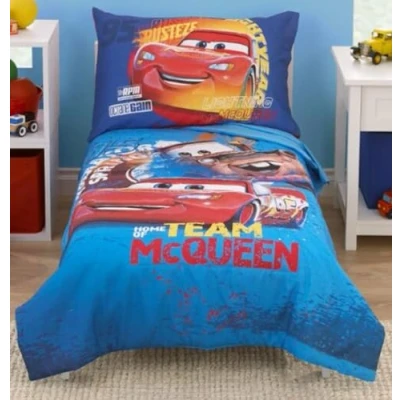 Image of Disney Cars 4 Piece Toddler Bedding Set
