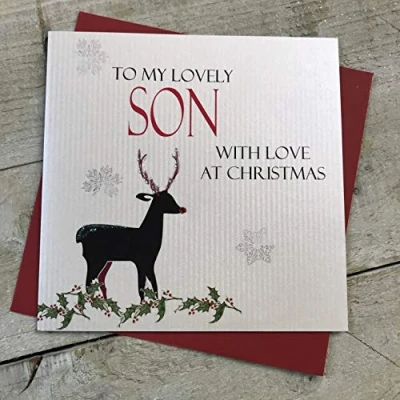 Image of SON Handmade Christmas Card by White Cotton Cards