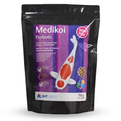 Image of NT Labs Medikoi Probiotic Multi Season, Complete Feed For All Pond Fish, Ideal Year Round Feeding, Rich in Bacteria, Maintains Immune System, Koi Fish Food (750 g)