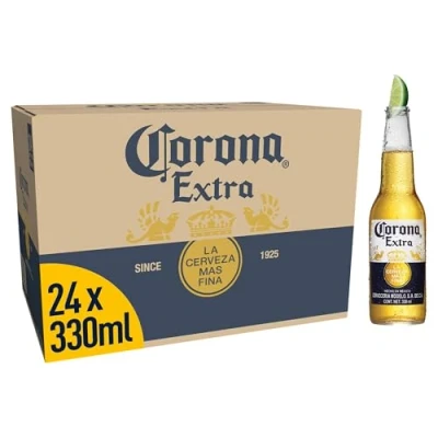 Image of Corona Extra Lager Beer Bottle, 24 x 330ml