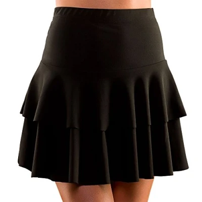Image of Wicked Costumes Adult 80&#039;s Ra Skirt (Black) XS/S (UK 6 10)