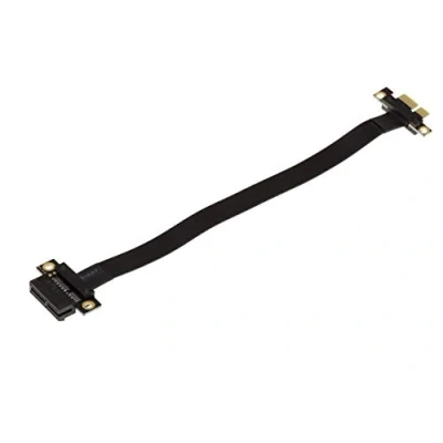 Image of KALEA INFORMATIQUE Expansion riser for PCI Express x1 port to PCIe with flexible, shielded, 3.0 compatible ribbon cable. Total length 23cm