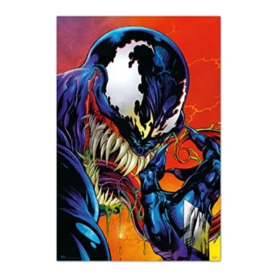 Image of Grupo Erik Marvel Venom Poster 36 x 24 inches / 91.5 61 cm Comicbook Shipped Rolled Up Cool Posters Art &amp; Prints Wall