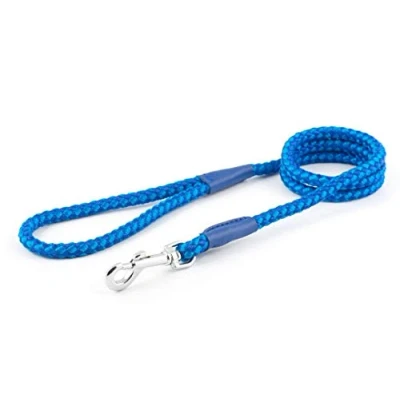 Image of Ancol Heritage Nylon Rope Lead 2 Tone Blue 1.07m X12mm Sz 4 8