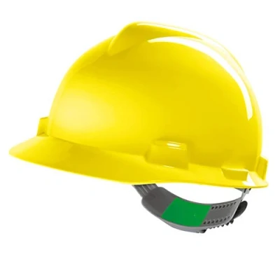 Image of MSA V Gard Hard Hat Safety Helmet 6 Colours MSAGV Colour=Yellow