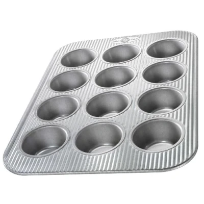 Image of USA Pan Bakeware Muffin Pan, 12 Well, Aluminized Steel