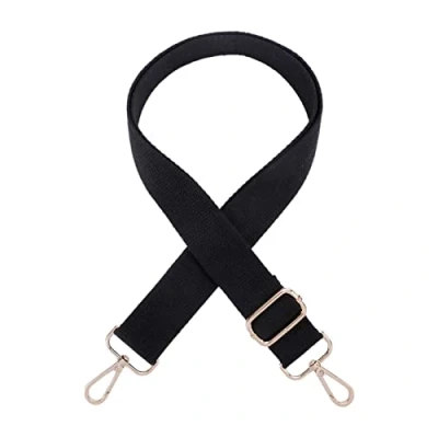 Image of Haveratio 55in Handbag Shoulder Strap Replacement Woven for DIY Purse Crossbody Bag Messenger Adjsutable with Hook Black