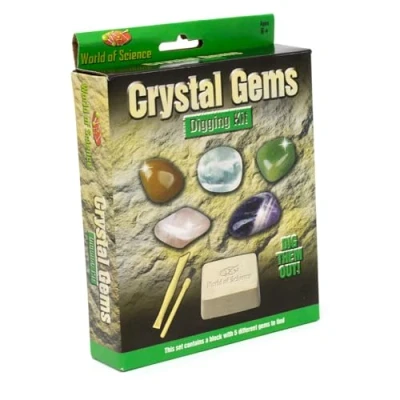 Image of Carousel Home Gems Digging Kit STEM Geology Excavation Set for Kids Aged 6+ Science Gemstone Dig Boys and Girls