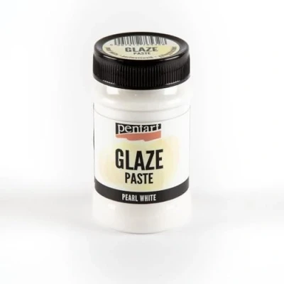 Image of Pentart Glaze Paste 100 ml Pearl White, one