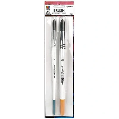 Image of Dina Wakley Media Round Brush Set #16 &amp; #20