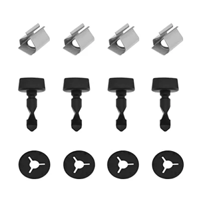 Image of Create idea 4 Set Bumper Cover Clip Screws Bolt with Washer 6Q0807180 6Q0807643 6N0129355 Compatible Audi A1 A3 Q7 TT