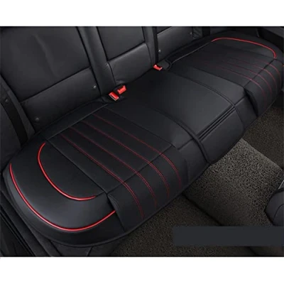 Image of HONCENMAX Car Back Seat Cover, Rear Cushion Pad Mat Protector, Universal for Sedan Hatchback SUV, Interior Accessories 1pc Bottom Cover Black