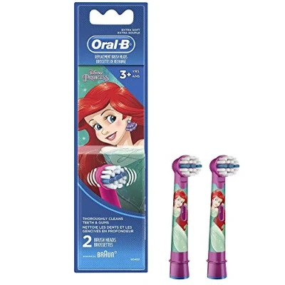 Image of Oral B Kids Extra Soft Replacement Brush Heads Featuring Disney Princesses, Ages 3+, 2 Count
