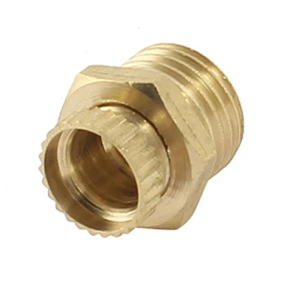 Image of Sourcingmap Gold Tone Air Compressor Brass Water Drain Valve 1/4 PT Male Threaded