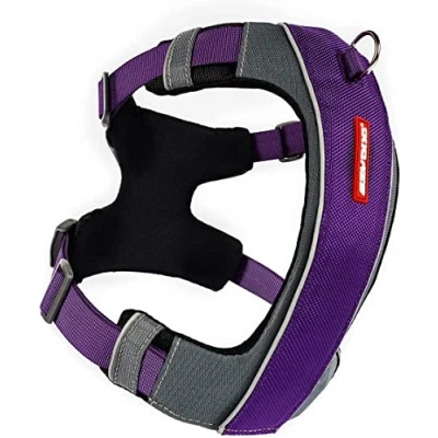 Image of EZYDOG X Link Harness Dog Harness, Small, Medium, Large, K9 Reflective Stitching, No Pull, Breathable Material (Purple, M)