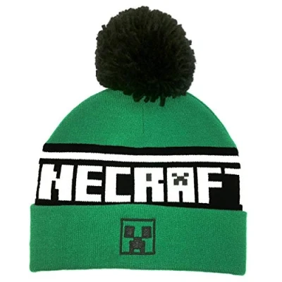 Image of Minecraft Creeper Logo Beanie
