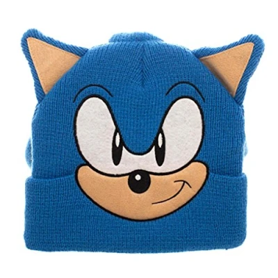 Image of Sonic The Hedgehog 3D Collectors Edition Costume Beanie, Blue, One Size