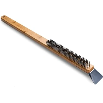Image of Ooni Pizza Oven Brush Wire and Scraper, Stone Brush, Accessories, Cleaning Cleaner, Tools, Outdoor Cooking Tool, Grill Utensils
