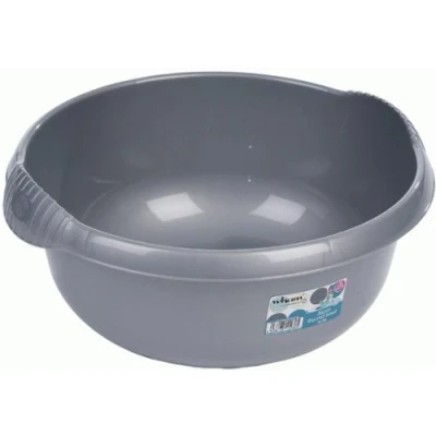 Image of High Grade Large Circular Washing Up Bowl in Silver