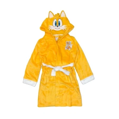 Image of Sonic the Hedgehog Boys Character Robe, Tails Yellow, 7 UK